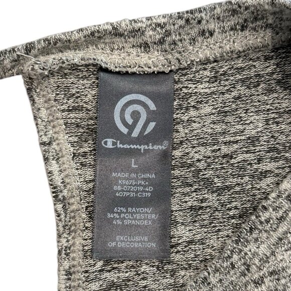 C9 Champion Gray Open Back Long Sleeve Pullover Thumbholes NWT Size L - Picture 3 of 5